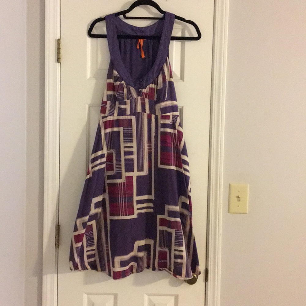 BCBG Purple Geo Dress